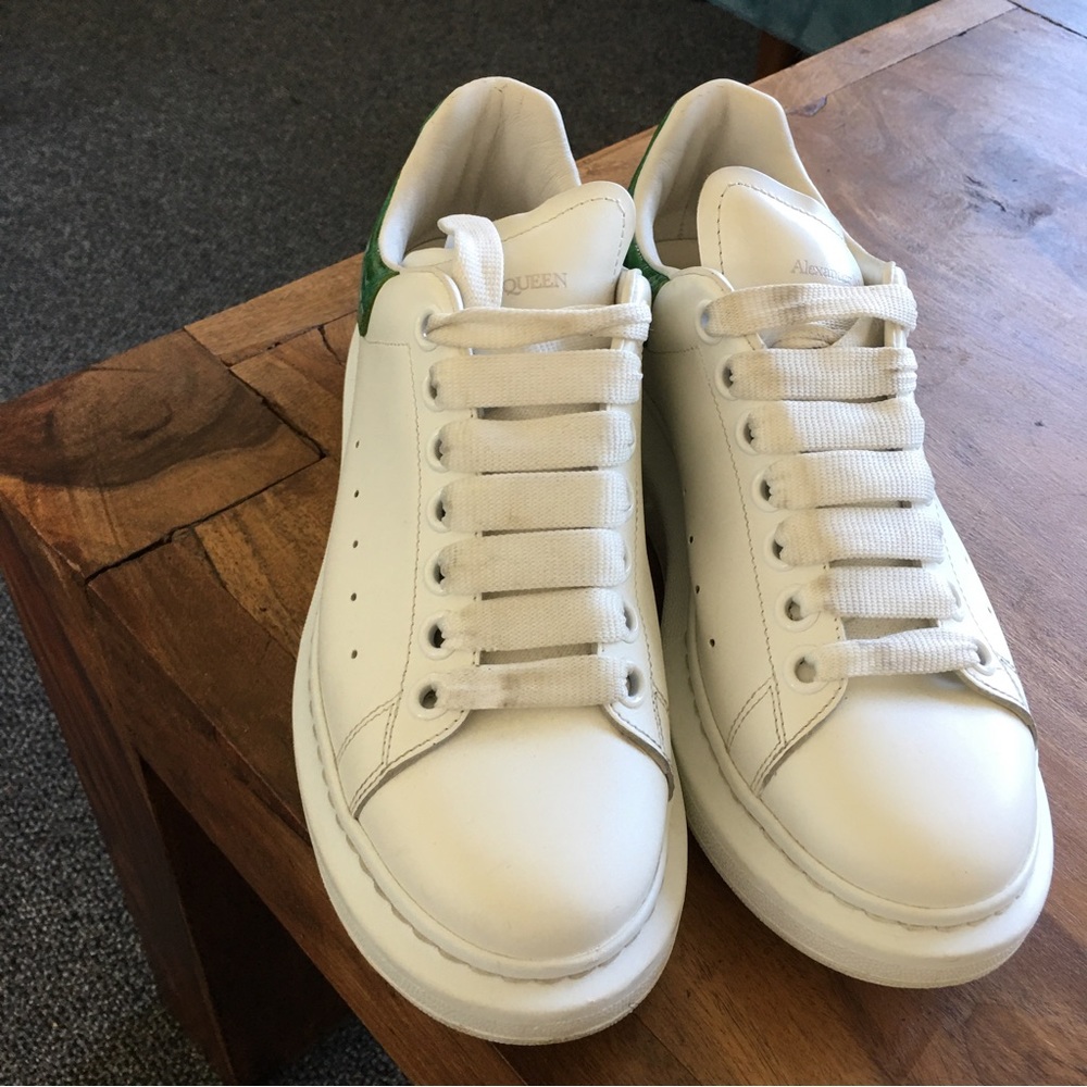 7.5 White/Chrome Green Alexander McQueen